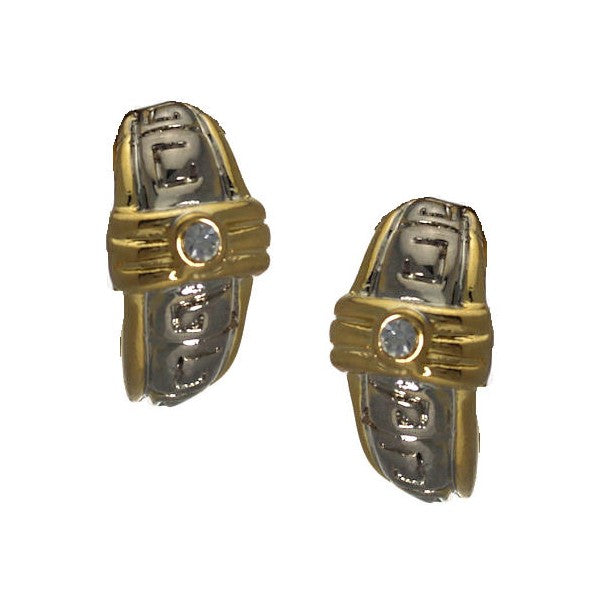 Piper Silver Gold tone Crystal Clip On earrings