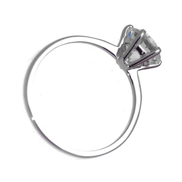 Sanderson Sterling Silver Cubic Zirconium Ring size R