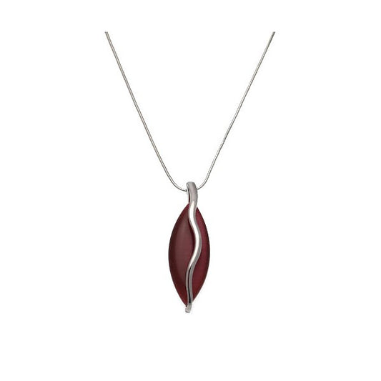 Sebastienne Silver tone Dusky Rose necklace