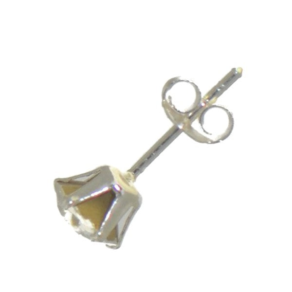 SEMIRAMIS 6mm Sterling Silver Crystal Post Earrings