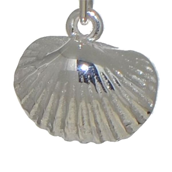 SHELLY silver plated shell hook earrings by VIZ