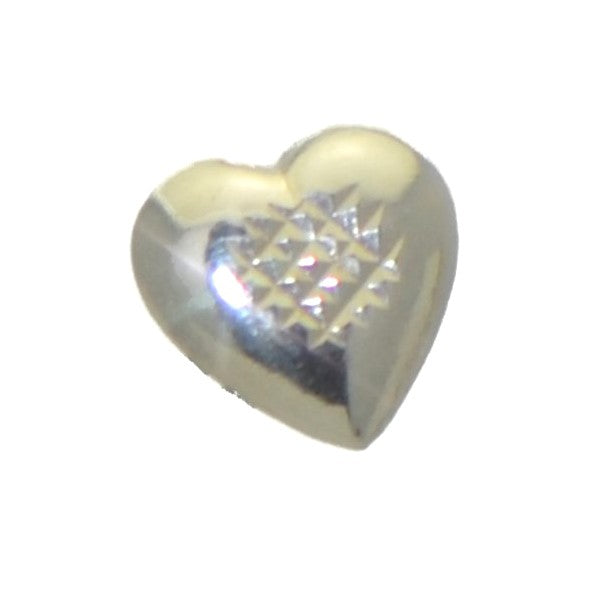 SONIA 8mm Sterling Silver Heart Post Earrings