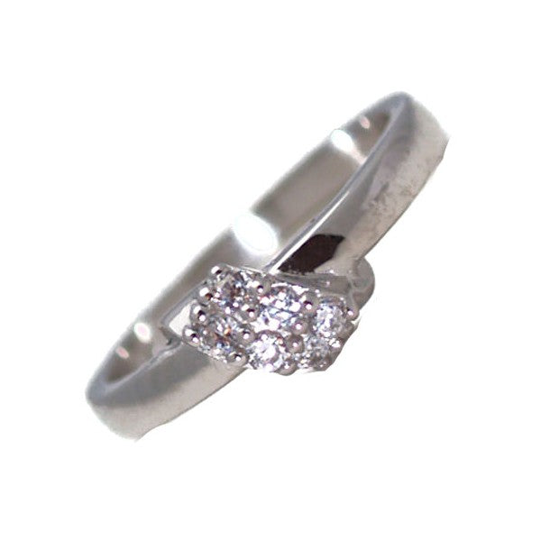 Stafford Sterling Silver Cubic Zirconium Dress Ring size R