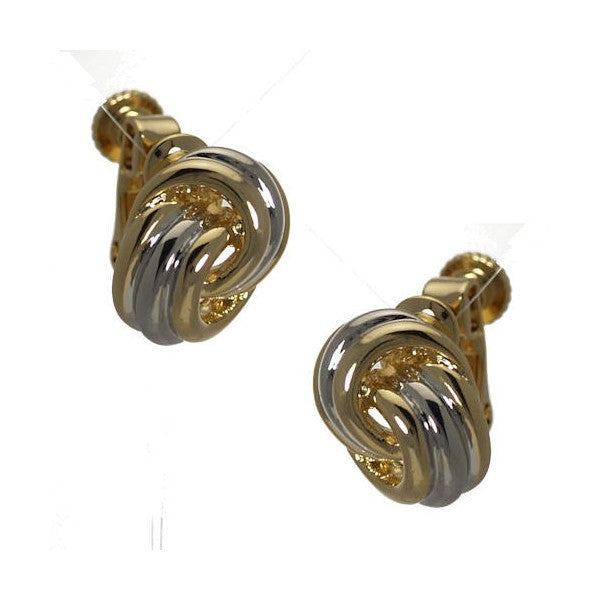 Suki Gold and Silver tone Clip On Earrings
