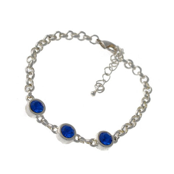 Tami Silver tone Blue Bracelet