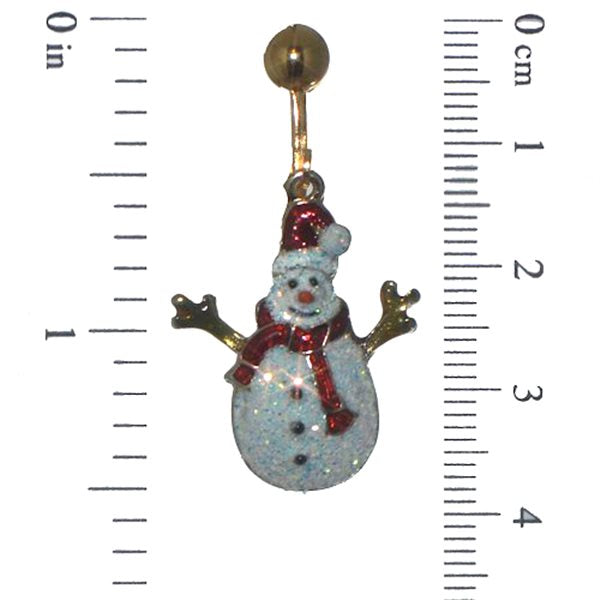 TWIGGY Gold plated Snowman Clip On Earrings
