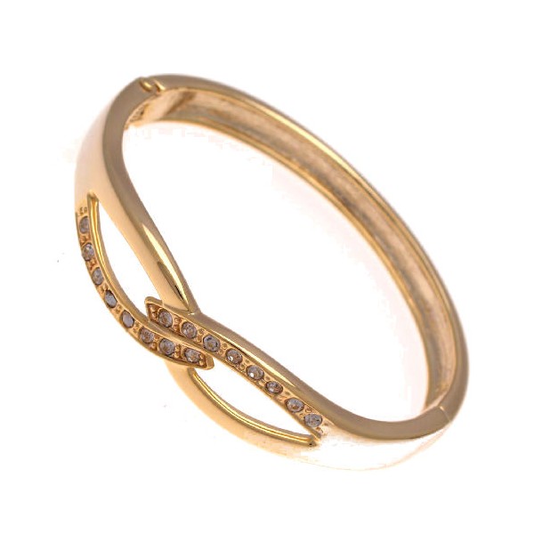 Unice Gold tone Crystal Bangle