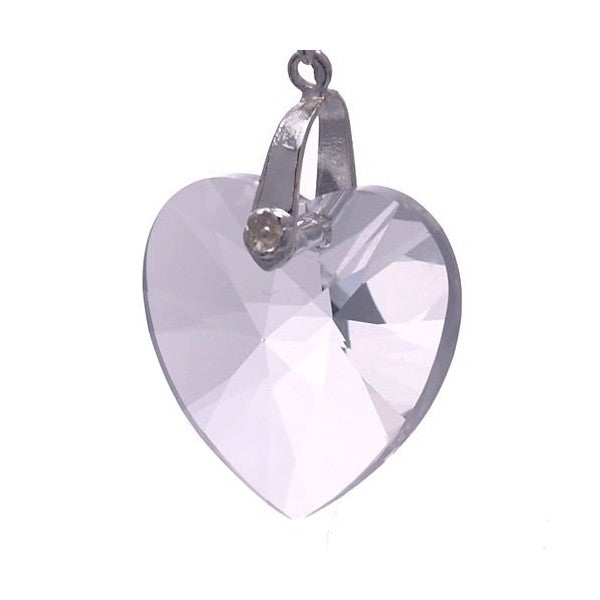 VALENTINE Clear Crystal Heart Necklace
