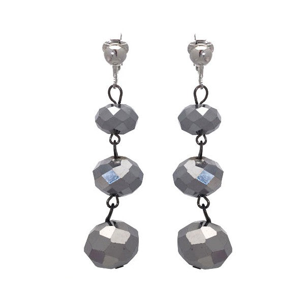 Veciputous Silver tone silver Clip On Earrings