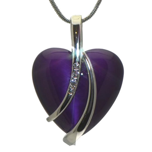 VENUS Silver Plated Purple Necklace by Rodney