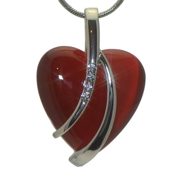 VENUS Silver Plated Red Necklace by Rodney