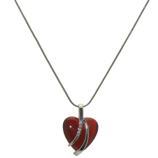 VENUS Silver Plated Red Necklace by Rodney