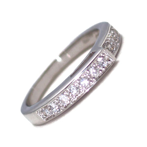 Wyndham Sterling Silver Cubic Zirconium Eternity Ring size N